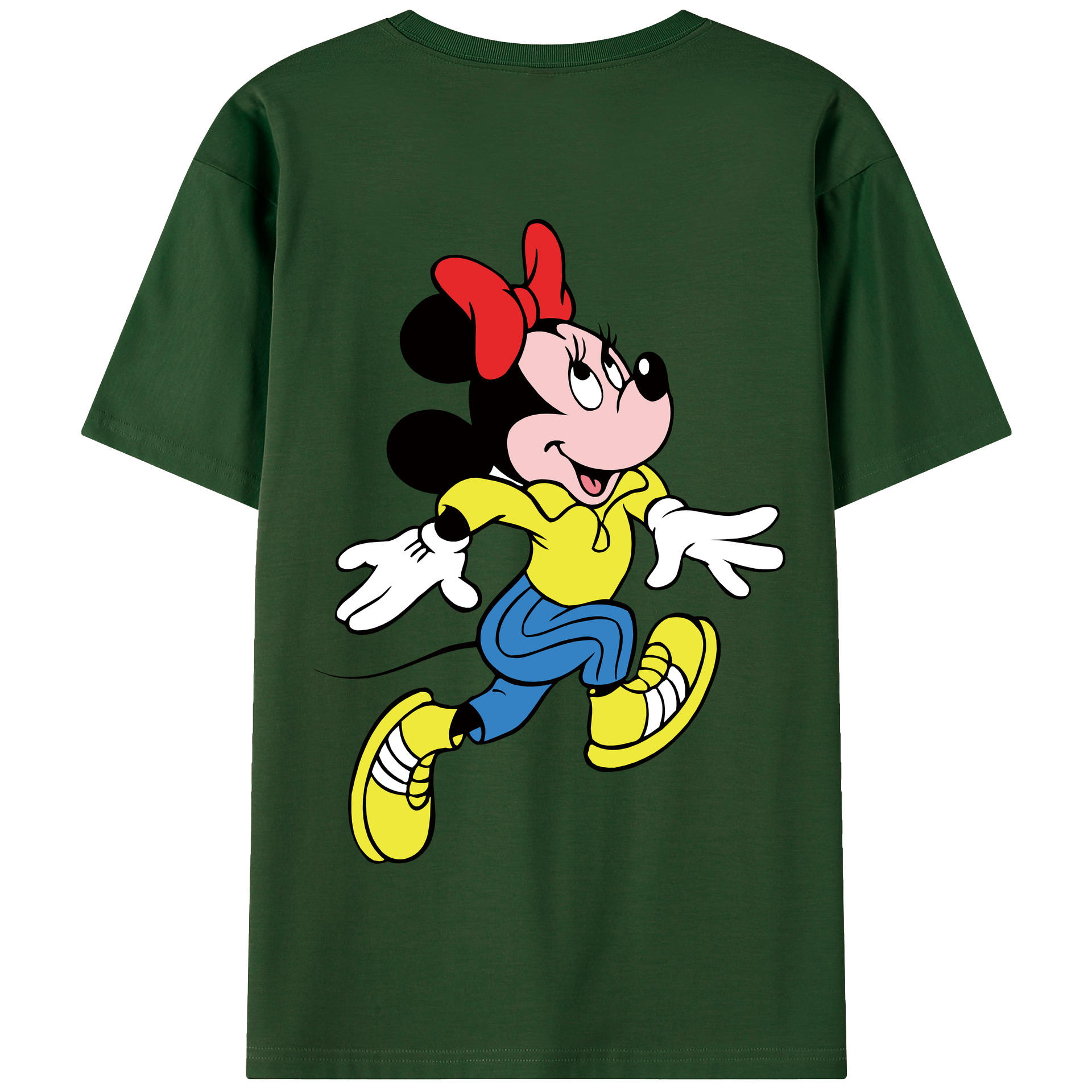 （画像用） ミッキーマウス Mickey Mouse 綿100％半袖Tシャツ（背面プリント）